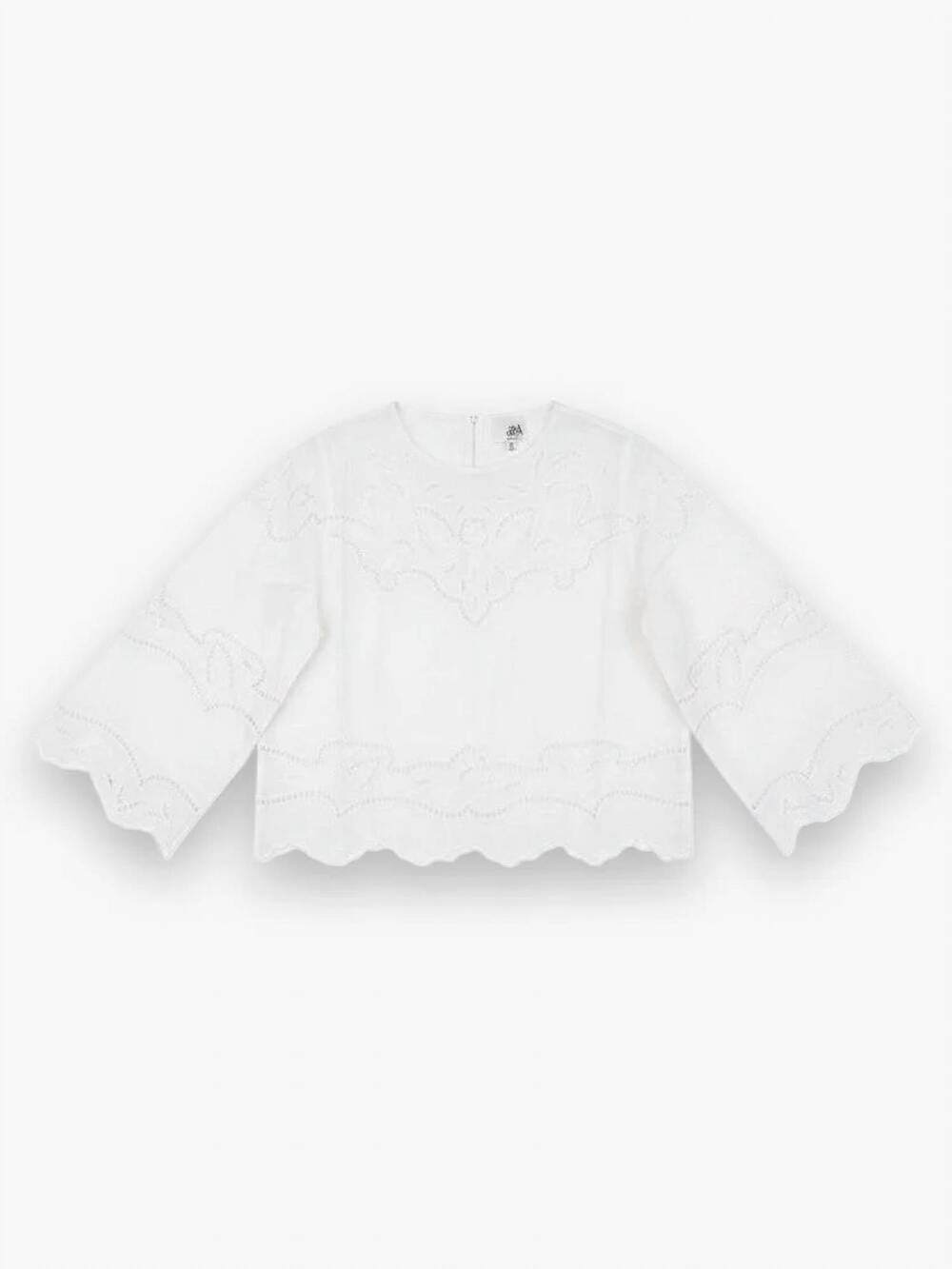 NEW DRA LOS ANGELES women's elowen cropped top in soft white